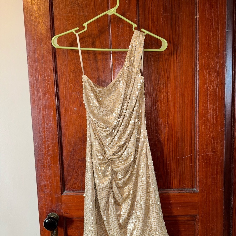 Arden B Gold Sequin Dress
